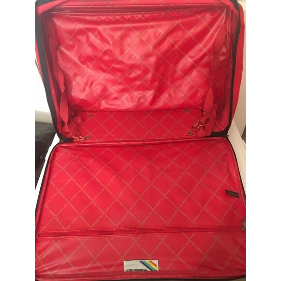 Vintage Members Only 14"x 20" X 7" Travel Luggage suitcase Carry-on/no Strap Red - Picture 3 of 9